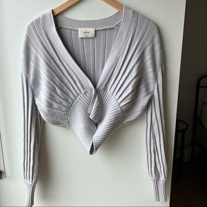 Aritzia Wilfred Plunge Cardigan